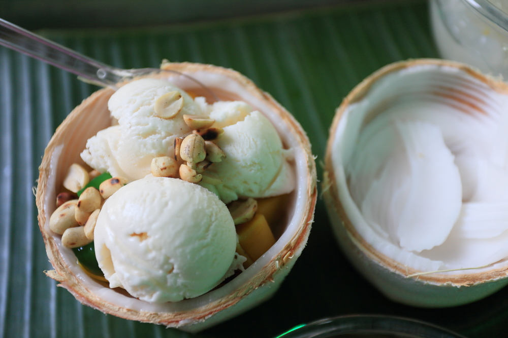 recepta de gelat de plàtan i coco