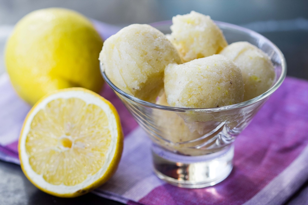 receta helado limón