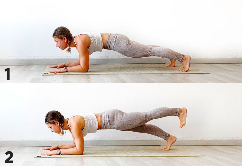yoga poses three plank position